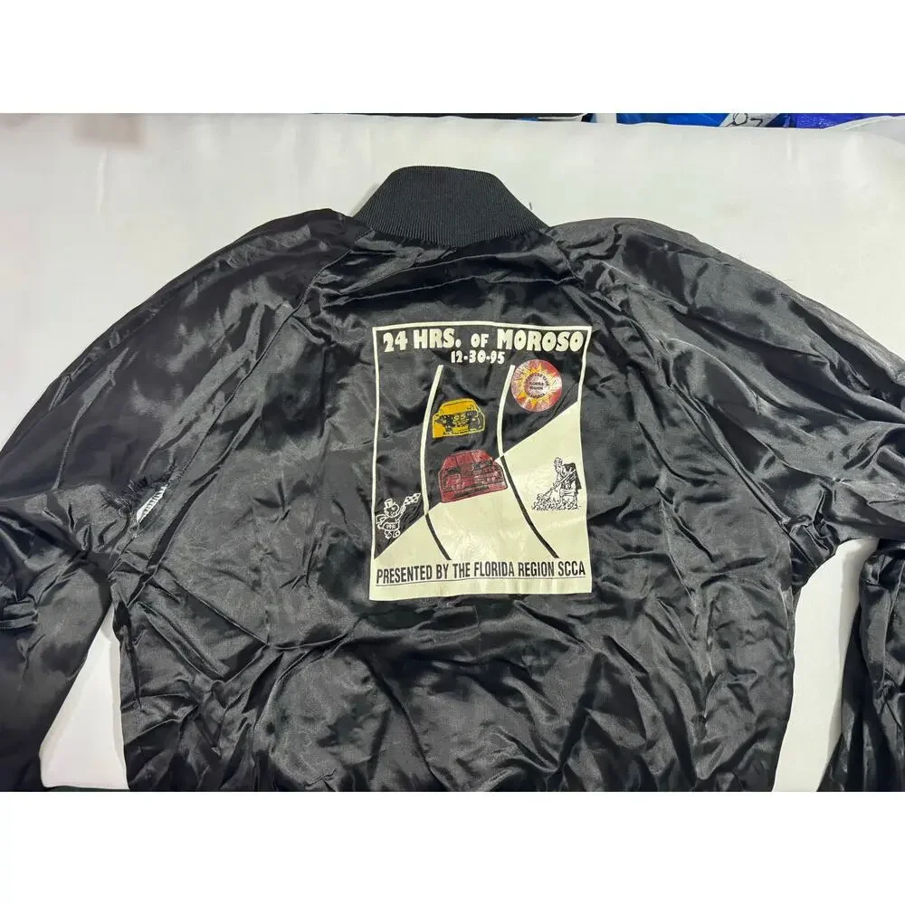 Vintage 1995 Moroso Motorsports Racing Black Jacket - Made in USA Size Medium